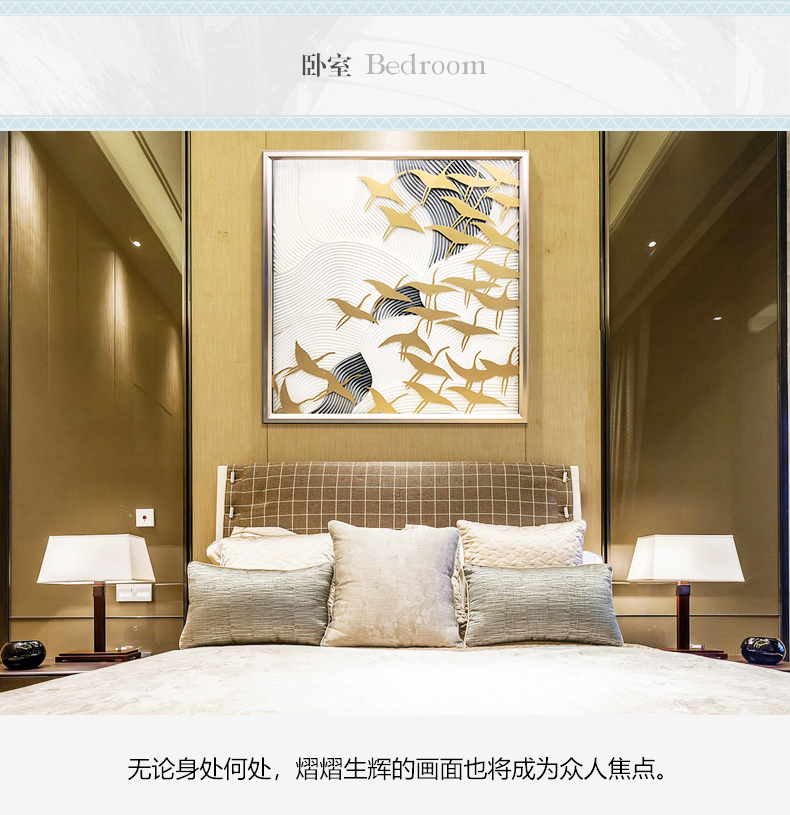 新品輕奢玄關(guān)掛畫 實物畫 客廳樣板房裝飾畫 方形純手繪油畫 歸去來兮