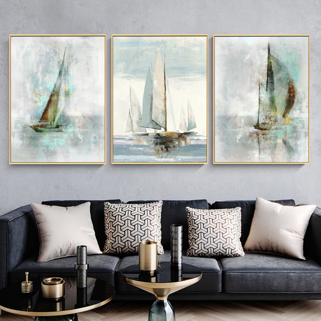 現(xiàn)代客廳抽象裝飾畫 玄關(guān)走廊書房配畫 晶瓷畫 三拼