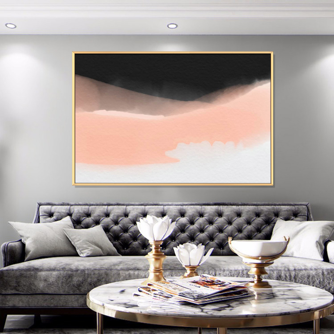 客廳裝飾畫 新中式書房辦公室配畫 晶瓷畫 壁畫  抽象系列2