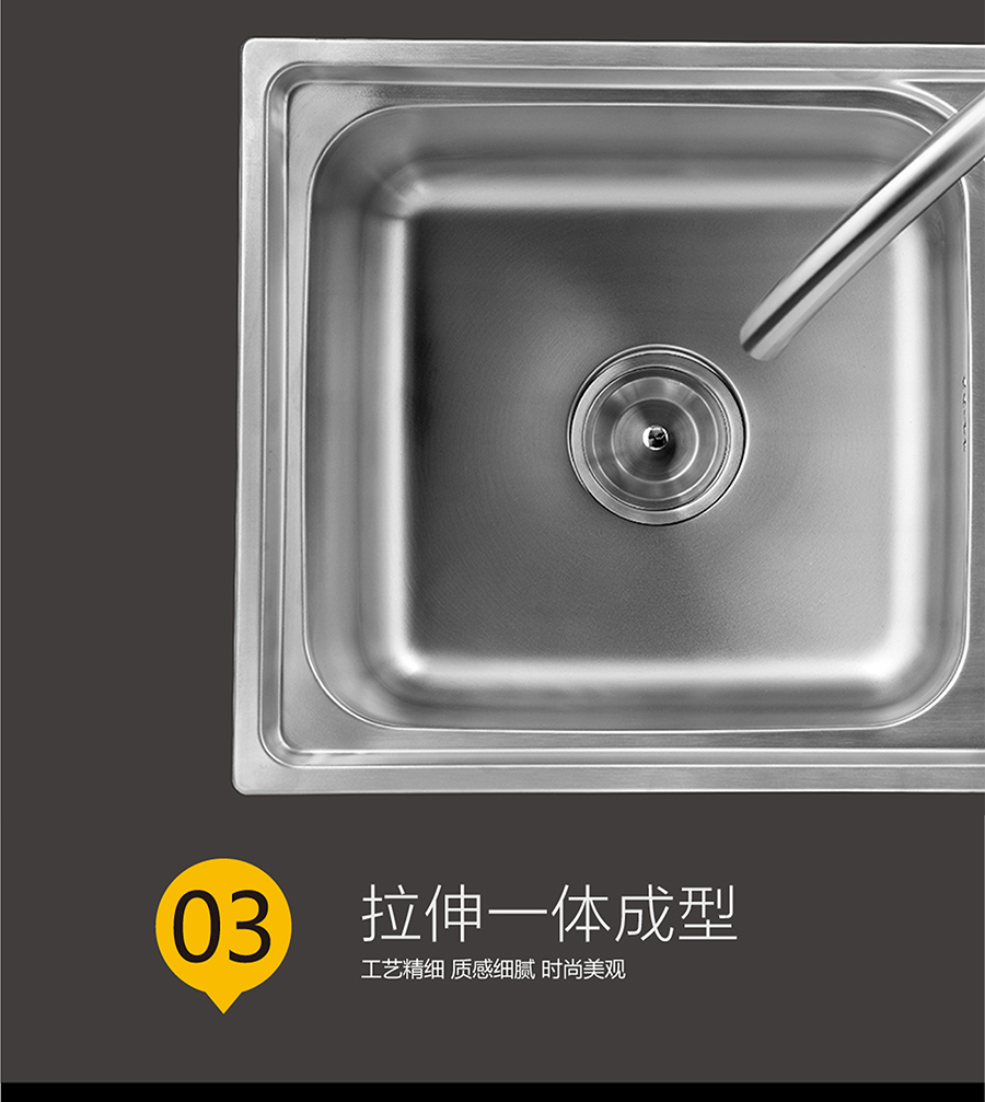 廚房雙槽水槽 304不銹鋼加厚水槽