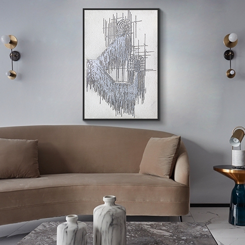 現(xiàn)代創(chuàng)意客廳裝飾 畫臥室原創(chuàng)手繪砂巖立體畫 餐廳環(huán)保PS框掛畫 空中橋