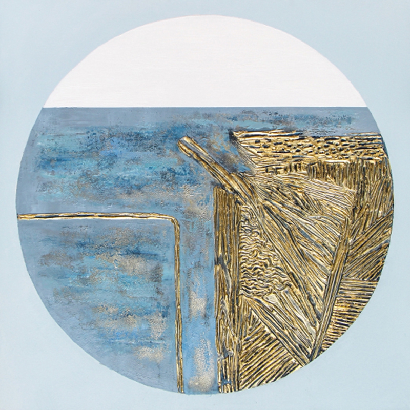 抽象客廳裝飾畫(huà) 臥室原創(chuàng)純手繪抽象畫(huà) 走廊過(guò)道鋁合金框掛畫(huà) 抽象畫(huà)3