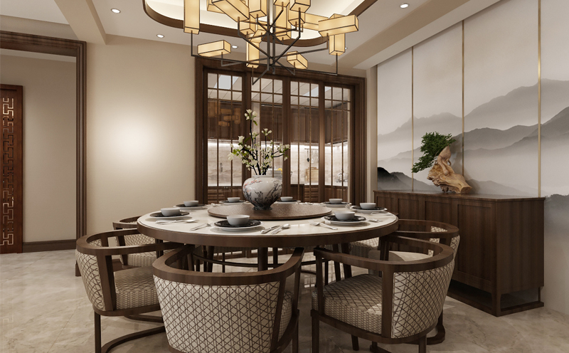 遼陽(yáng)樓房裝修設(shè)計(jì) 中式復(fù)古風(fēng)