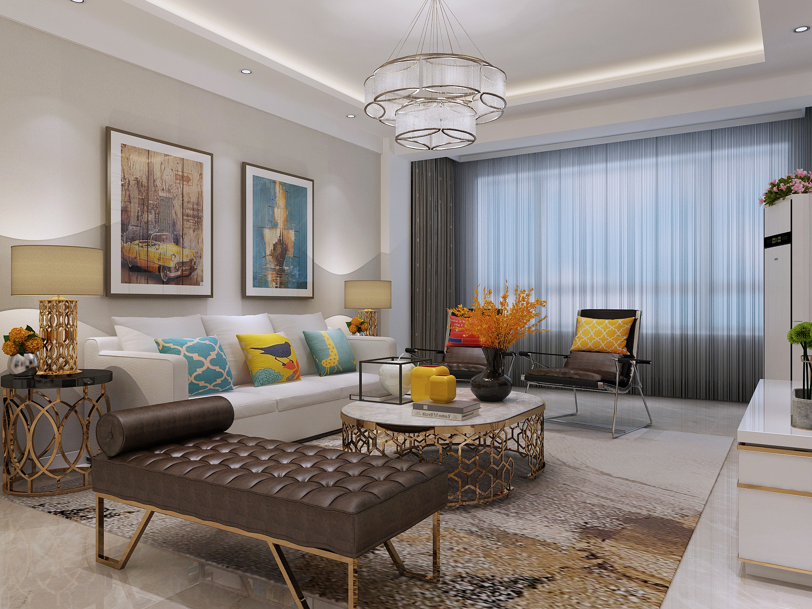 現(xiàn)代風(fēng)格裝修案例賞析-遼陽(yáng)家裝案例