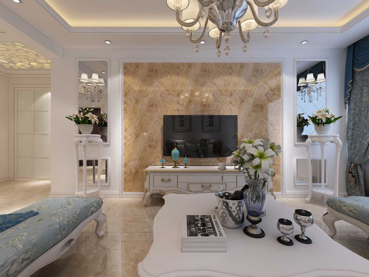 遼陽裝修公司簡歐風(fēng)格裝修案例欣賞