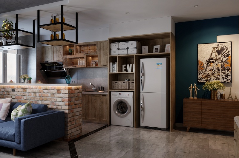 遼陽家裝工業(yè)風裝修案例賞析