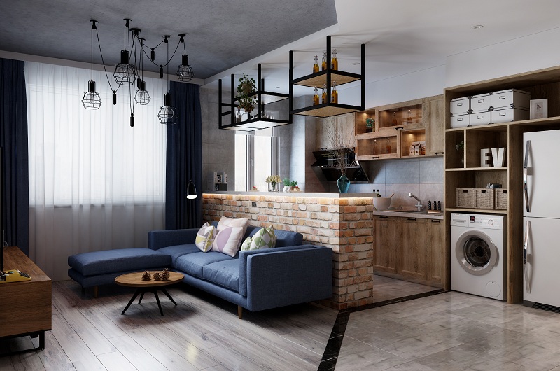 遼陽家裝工業(yè)風裝修案例賞析